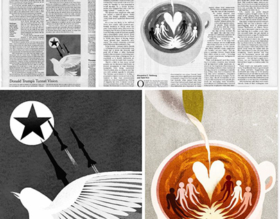 2016-2018 The New York Times Op-Ed Illustrations