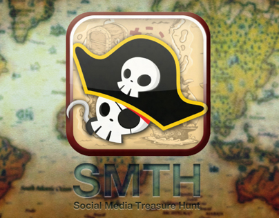 "Social Media Treasure Hunt" Mobile App Design
