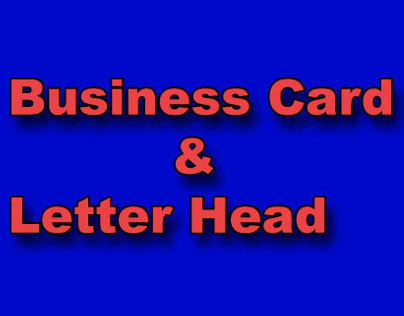 Business Card and Letter Head