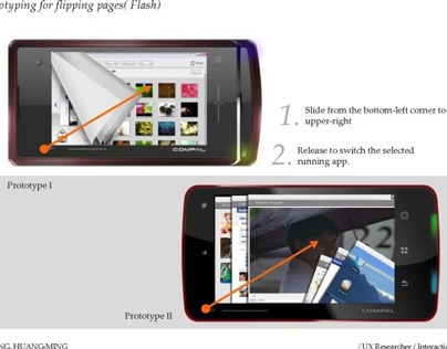 Flipping pages & Slide-In Launcher