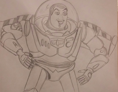 Buzz Lightyear gestural sketch