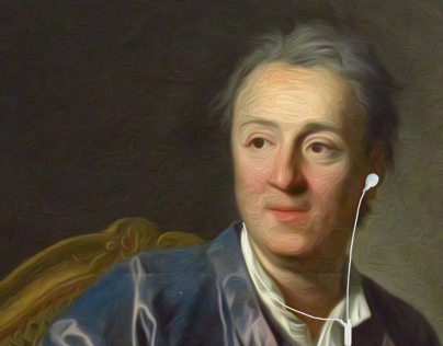 Retrato de Denis Diderot, 1767 (intervención)
