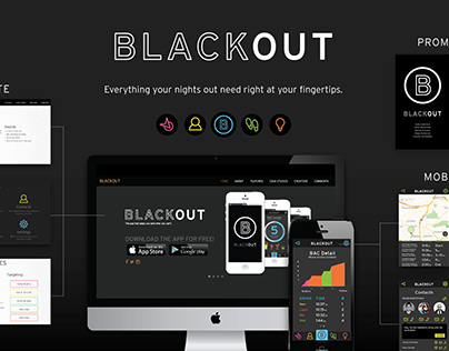 Blackout iPhone App Design