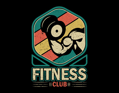 Fitness Club T-shirt Design Vector