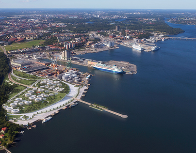 Waterfront Silos development - Loudden,Sweden