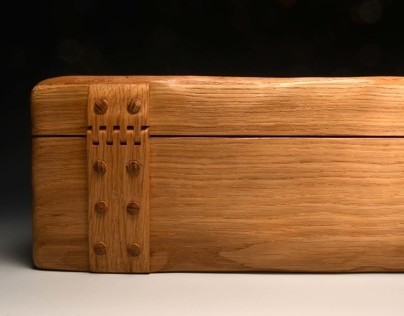  A handmade, unique jewellery box from solid Oak