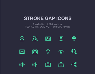Stroke Gap Icons