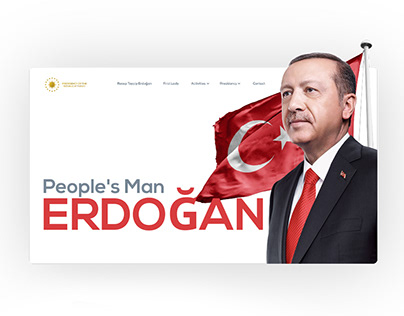 Presidential website design (concept)