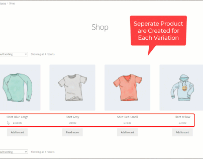 WooCommerce Products Linked by Variations