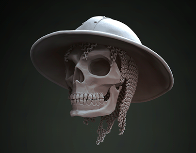 Archer skull sculpting