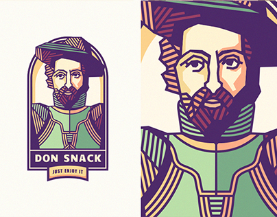 Mascot concepts for "Don Snack"