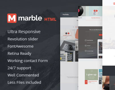 Marble - multipurpose html5 template