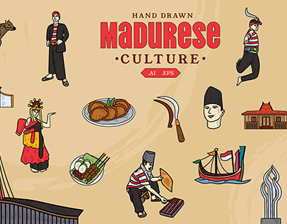 Hand Drawn Madurese Culture