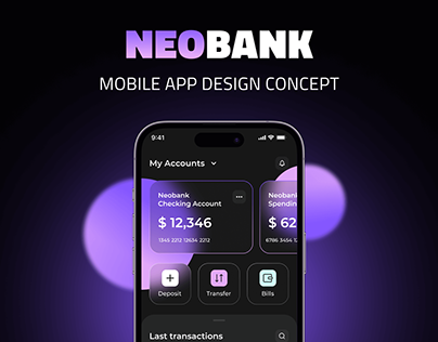 Neobank - Mobile App concept