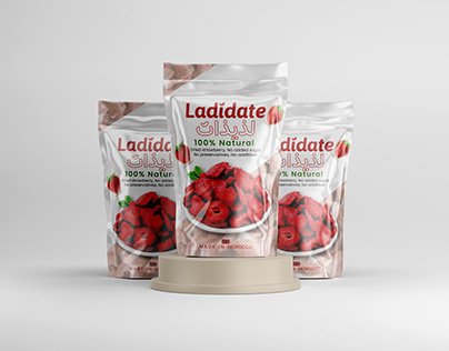 Strawberry Pouch Packaging Design