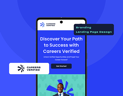 Project thumbnail - Careers Verified Branding/Landing page
