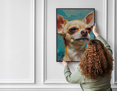 Chihuahua Charm: A Close-Up Portrait in Canine Splendor