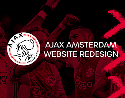 Ajax Amsterdam website design - personnal project