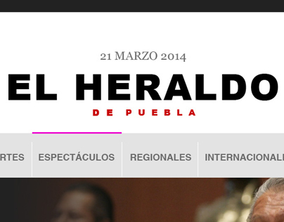 EL Heraldo de Puebla (redesign)