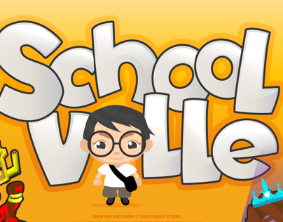 Schoolville design development and character  design