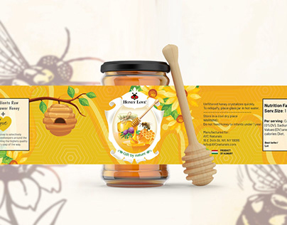 Honey Love Label Design