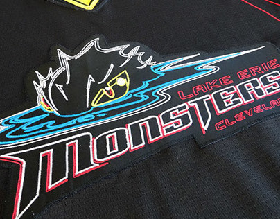 Lake Erie Monsters - Neon Night Jersey 2014