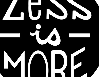 Less is More Typography