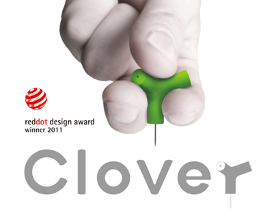 Clover drawing pin