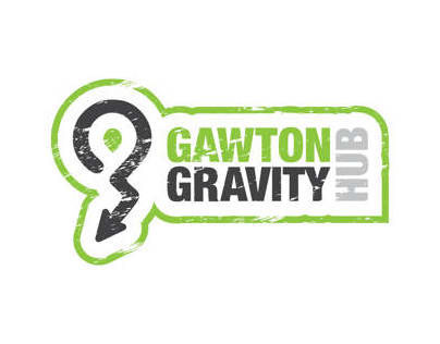 Gawton Gravity Hub trail centre. Devon, UK. Branding