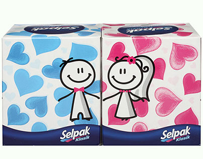 Selpak Double Tissue Box Happiness Concept