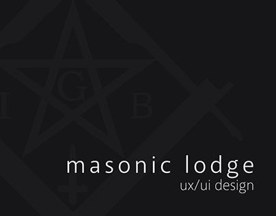 Masonic Lodge - UX/UI Project