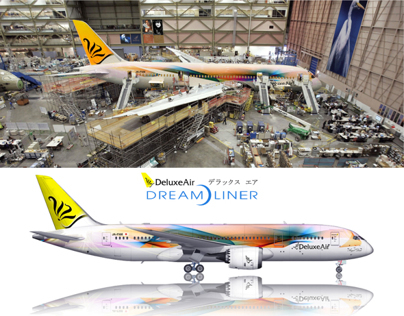 Deluxeair Boeing 787 Angel Dust Livery concept