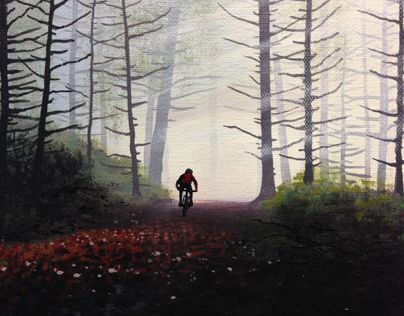 Afternoon Forest Ride - SOLD