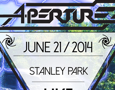 Aperture - EDM DJ Event Poster