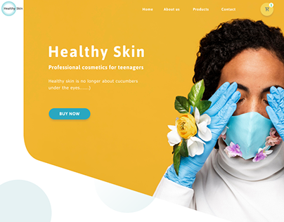 Healthy Skin | Ecommerce Web Site | UI/UX Design