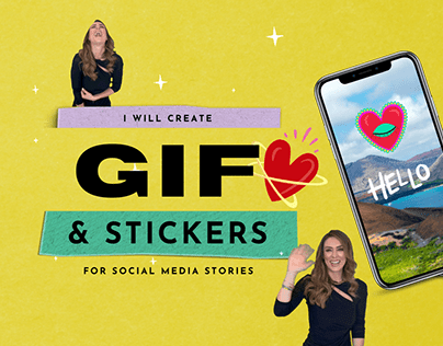 GIFs & Stickers for social media stories
