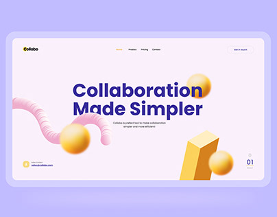 Collaboration Tool Landing Page