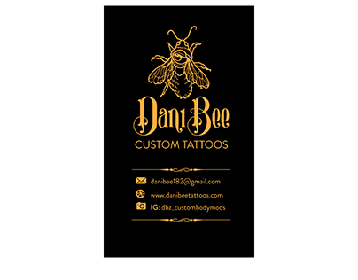 Tattoo artist business card