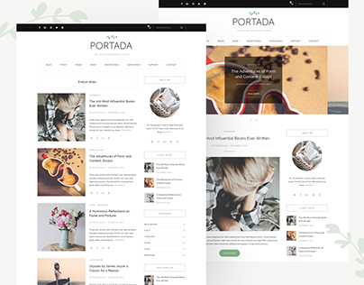 Portada - Elegant Blog WordPress Theme