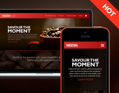 Nescafe's Website Design