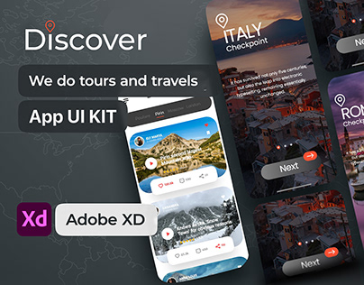 UI/UX Design For Travelling & Tourism Application