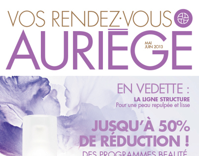 Catalogue "AURIEGE PARIS" Mai - Juin 2013