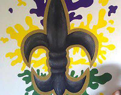 Fleur De Lis Mural 