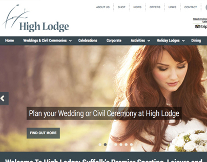 High Lodge Leisure website design