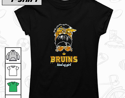 Messy bun kind of girl Boston Bruins Football shirt