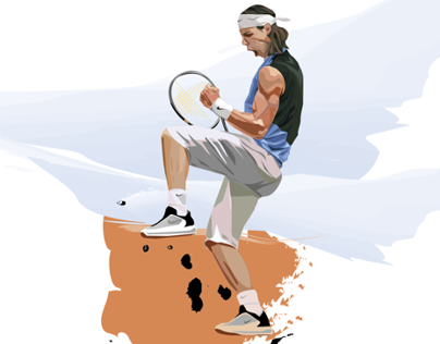 Rafael Nadal Illustration