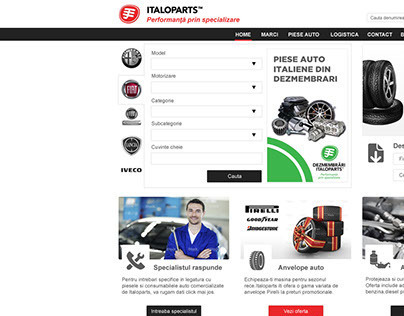 Web Site Design - Italoparts