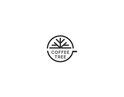 Coffee tree cafe logo design