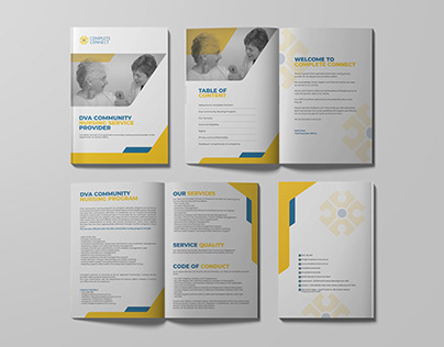 Nursing Service Hanbook Design | Client Work