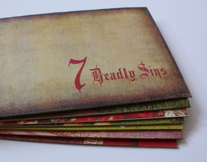 7 Deadly Sins // screen printed book